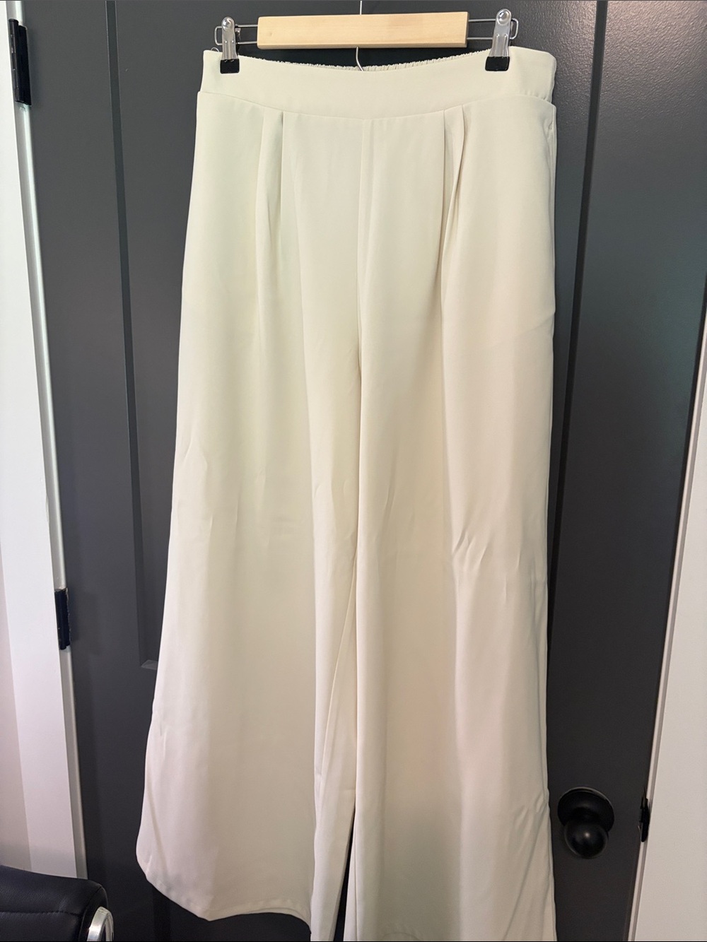SSYS Jules Wide-Leg Cream Women's Trousers